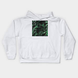 Jade green marble Kids Hoodie